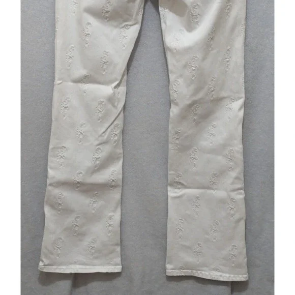 Pepe Jeans Womens Tag 28 Embroidered Pepe Throughout White 28/30 - Picture 10 of 16